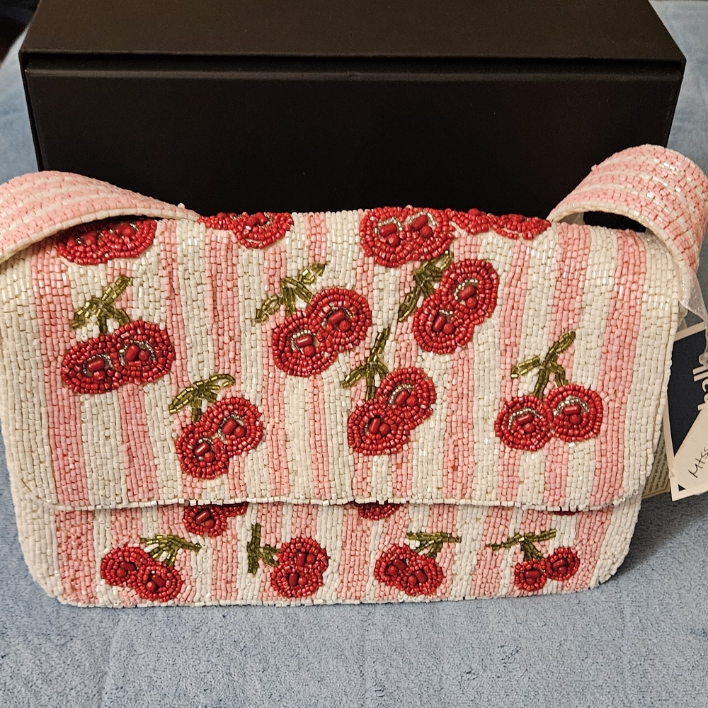 Cherry Beaded Women's Bag